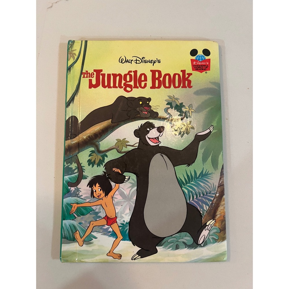 Disney The Jungle Book Grolier Book Club‎ Edition 1993 Hardcover Vintage Book